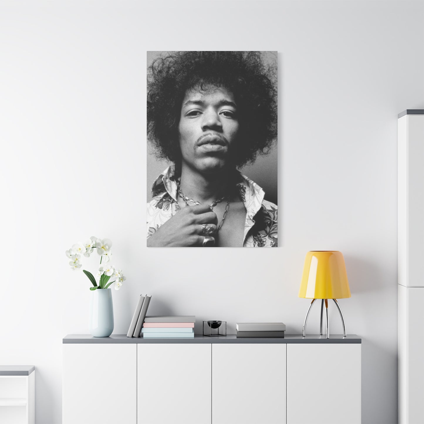 Monochrome Jimi Hendrix Photography Wall Art & Canvas Prints