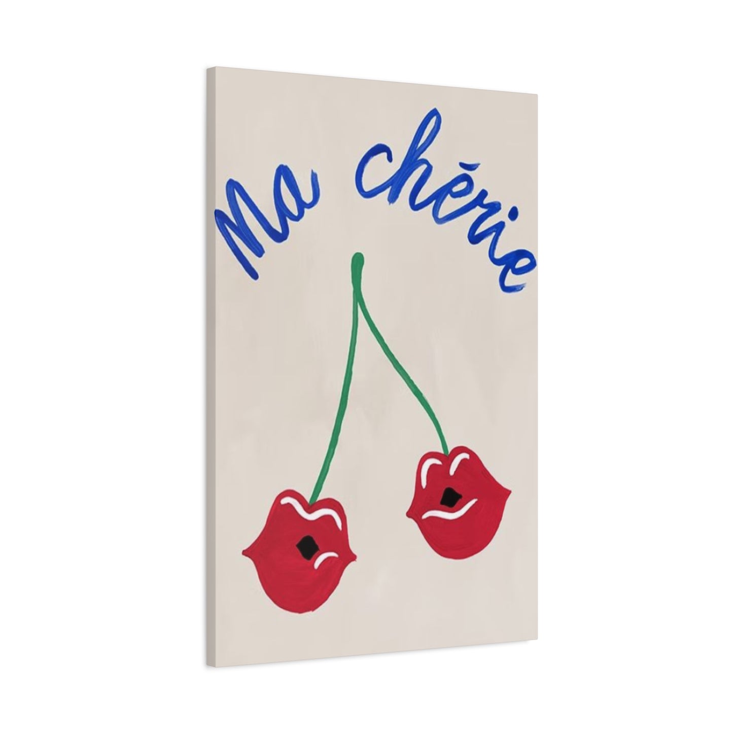 Lips Shaped Cherry Wall Art & Canvas Prints