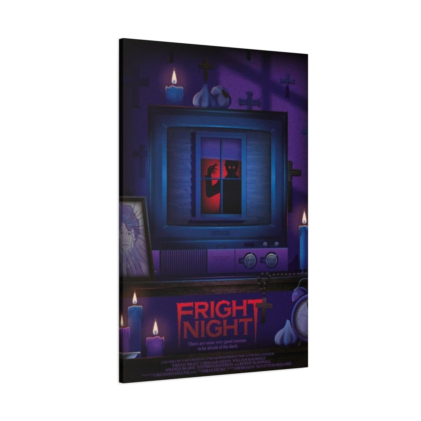 Fright Night Horror Movie Poster Wall Art & Canvas Prints