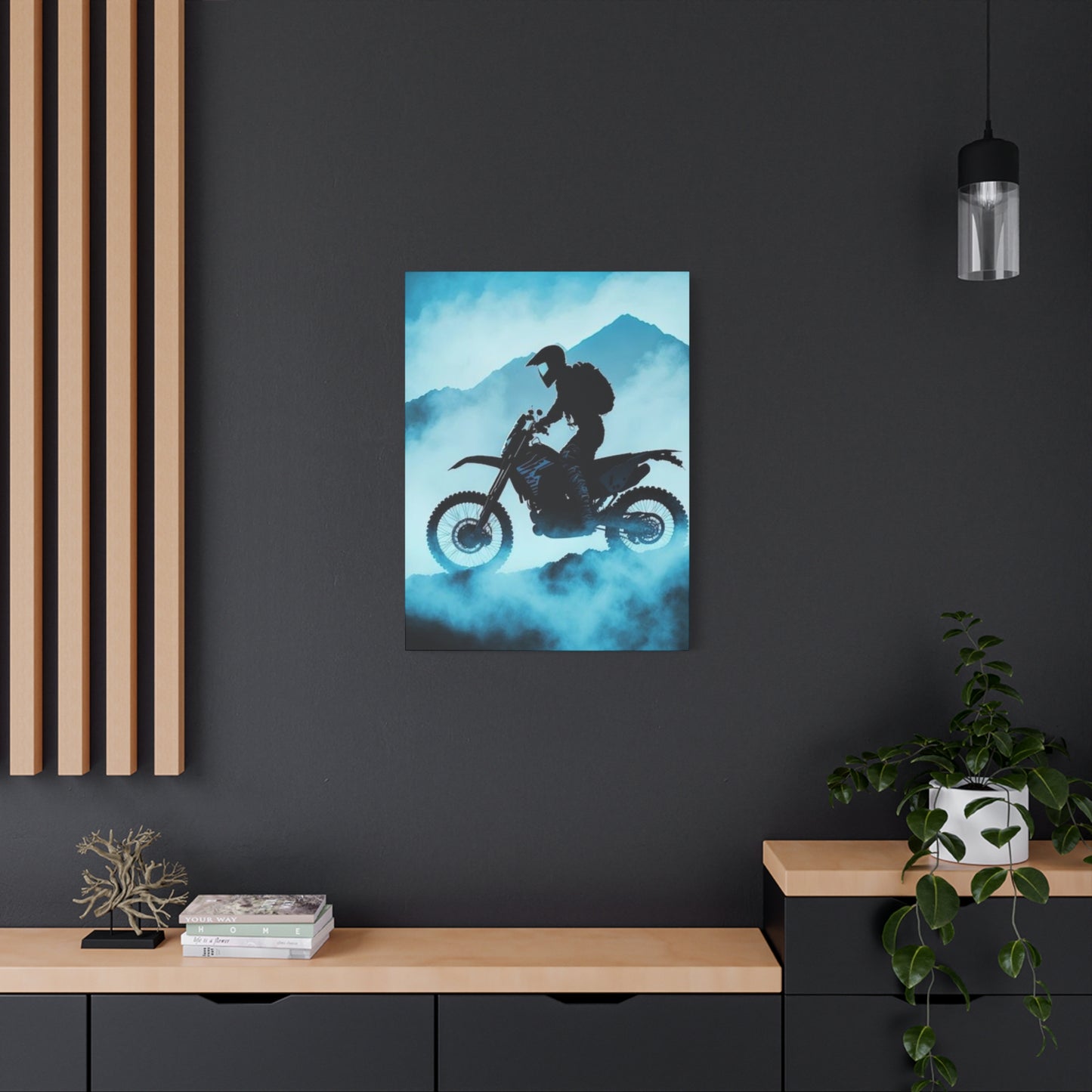 Mountain Biking Motorcycle Wall Art & Canvas Prints