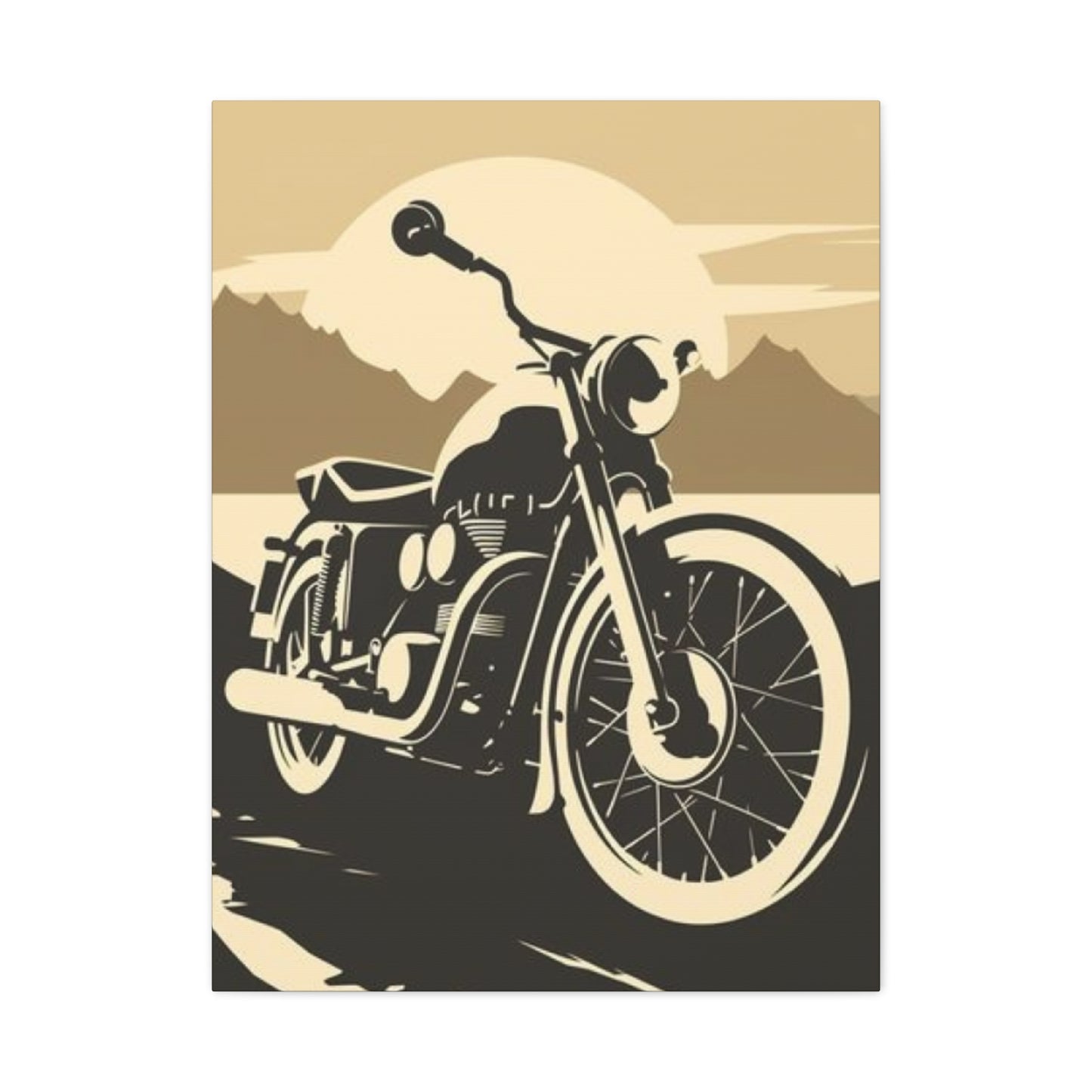 Classic Bike Poster Motorcycle Wall Art & Canvas Prints