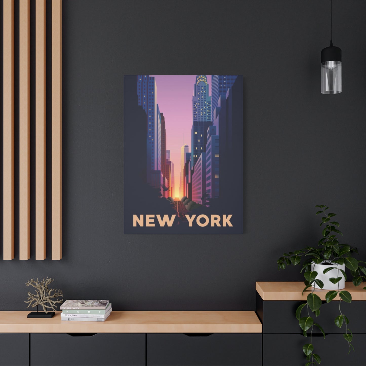 Streets Sunset Of New York City Wall Art & Canvas Prints