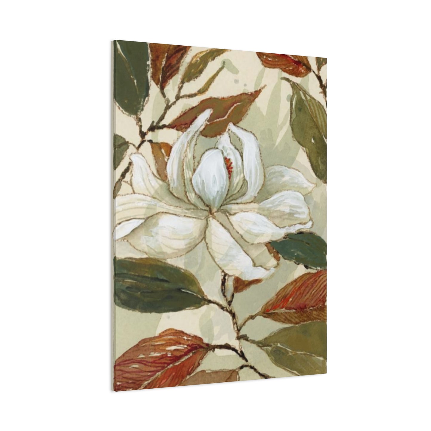 White Magnolia Flower Wall Art & Canvas Prints