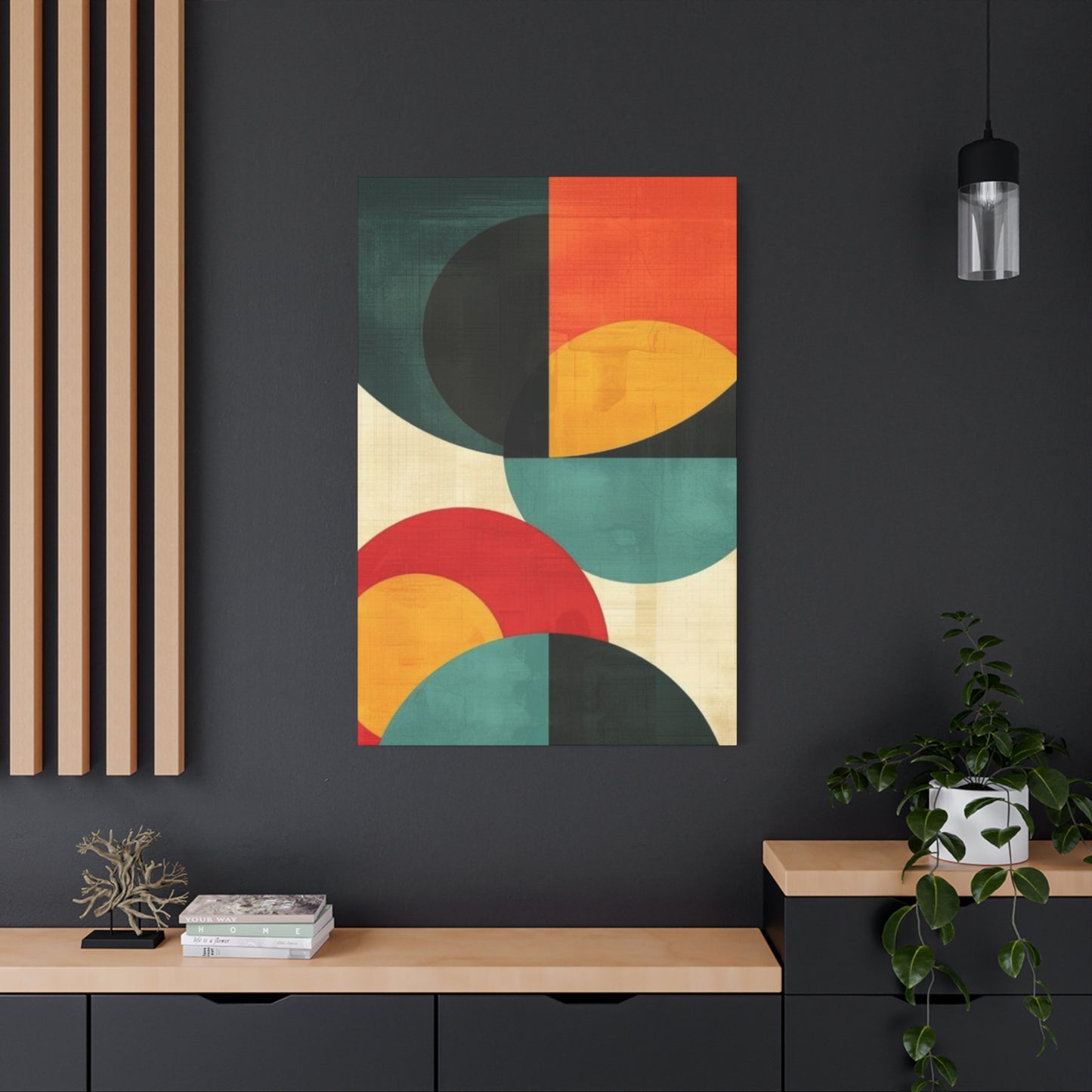 Colorful Circular Abstract Modernism Wall Art & Canvas Prints