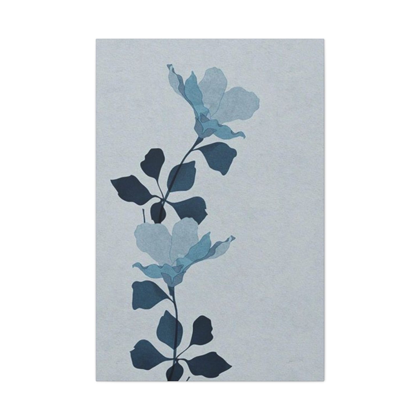 Blue Leaves Entryway Wall Art & Canvas Prints