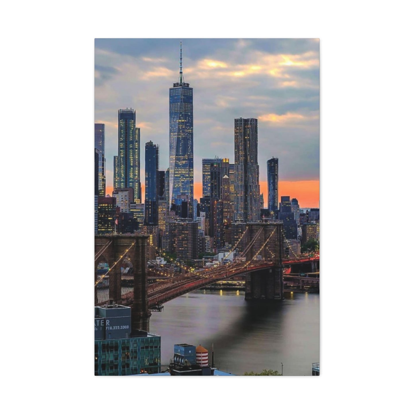 Cloudy NYC Skyline Wall Art & Canvas Prints