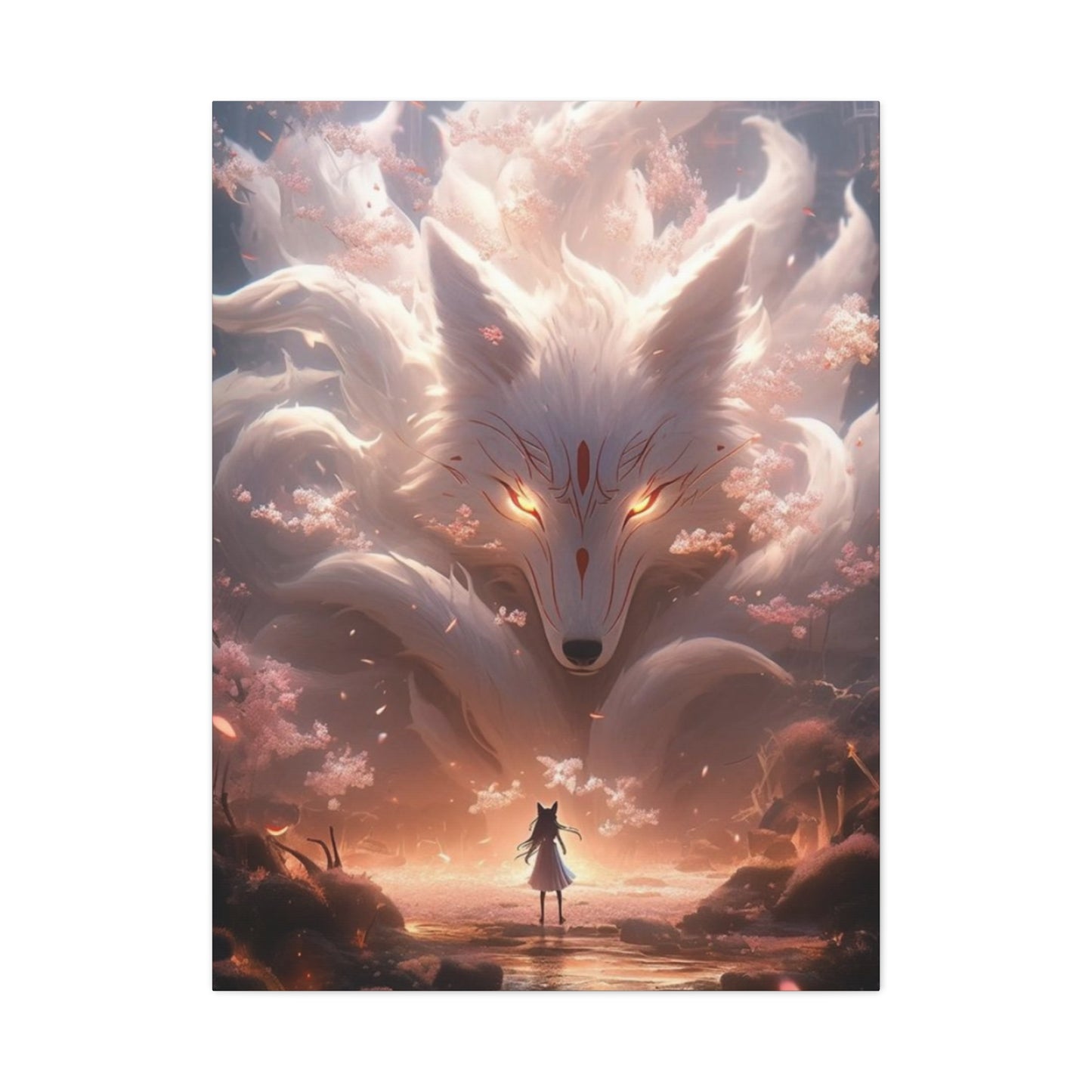 White Fox Queen Wall Art & Canvas Prints