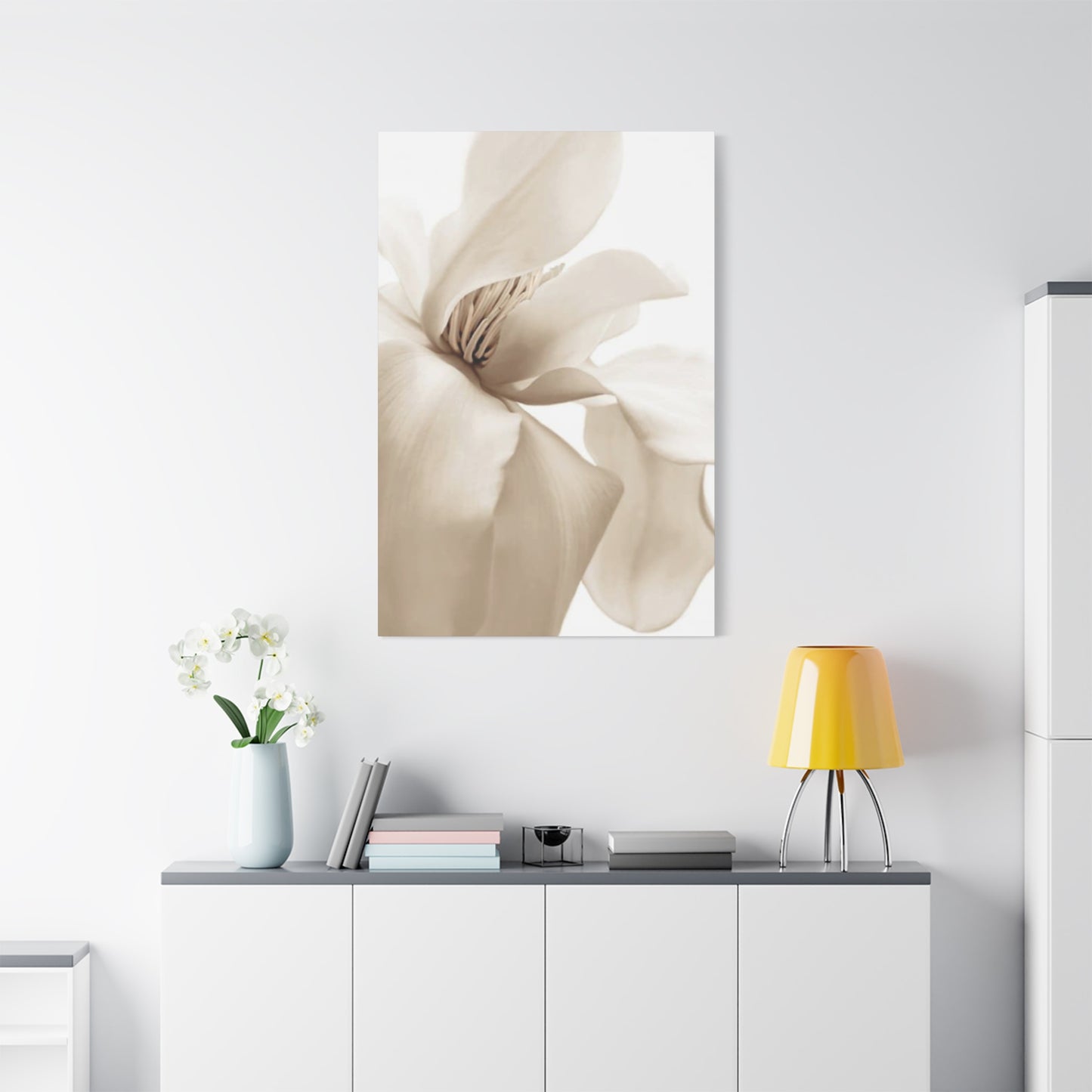 Magnolia Flower Close Up Painting Wall Art & Canvas Prints