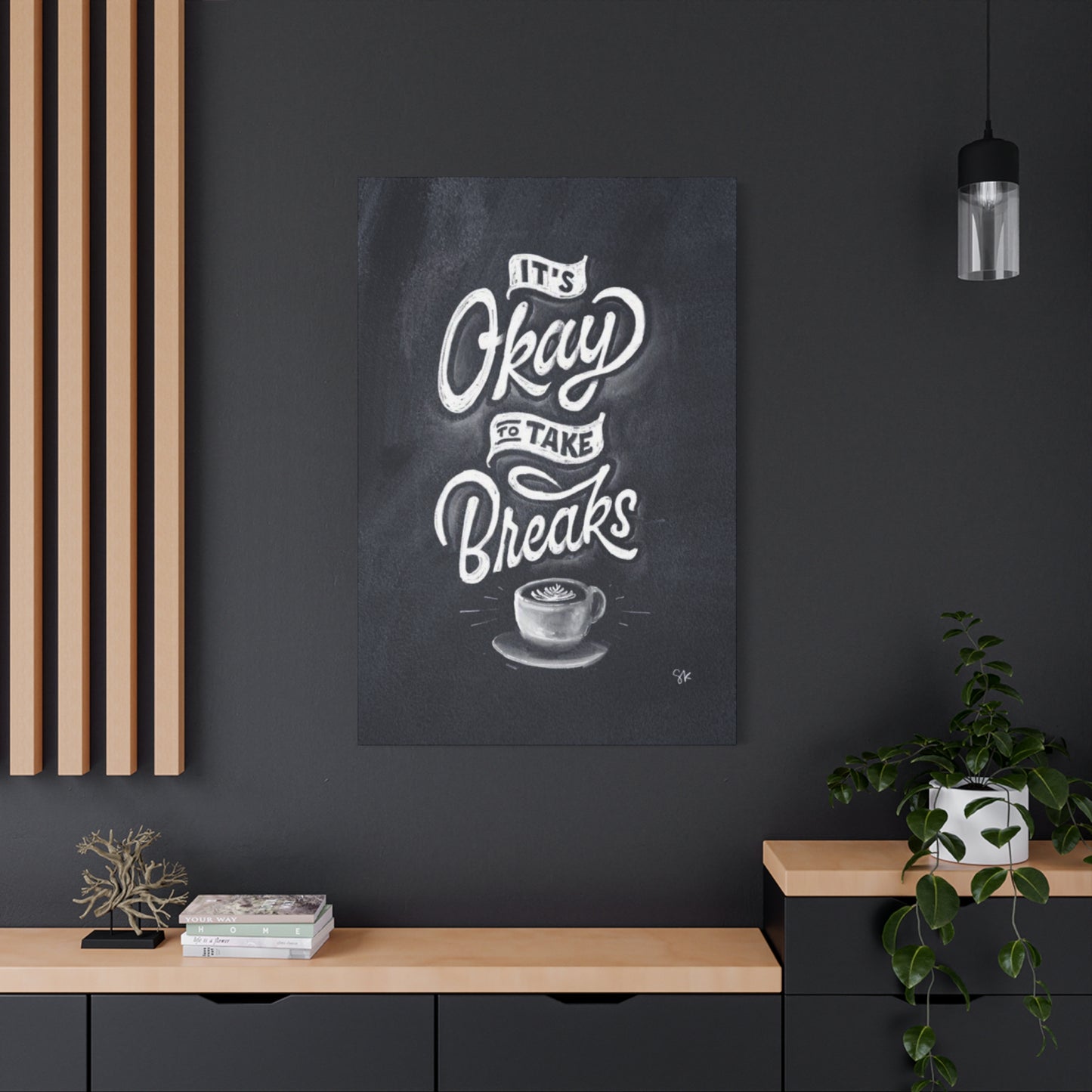 Coffee Chalkboard Wall Art & Canvas Prints