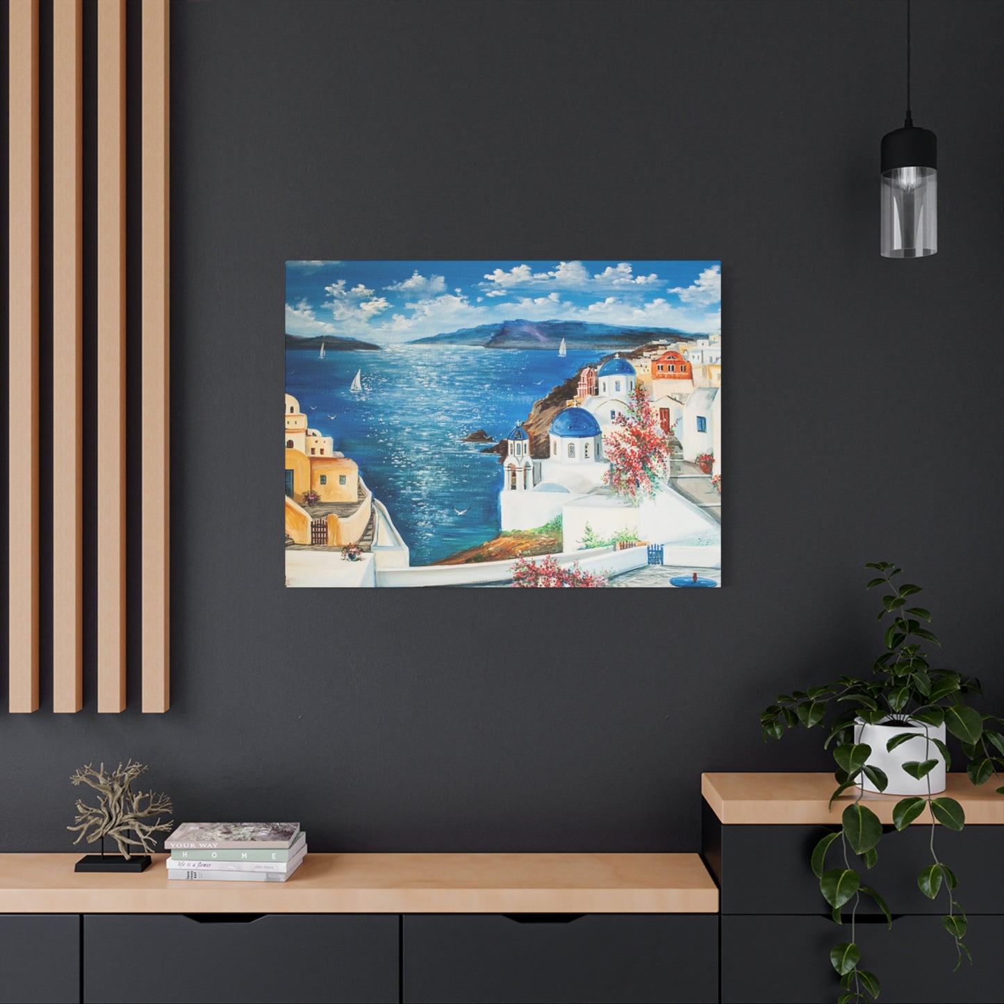 Greece Sea Painting Wall Art & Canvas Prints