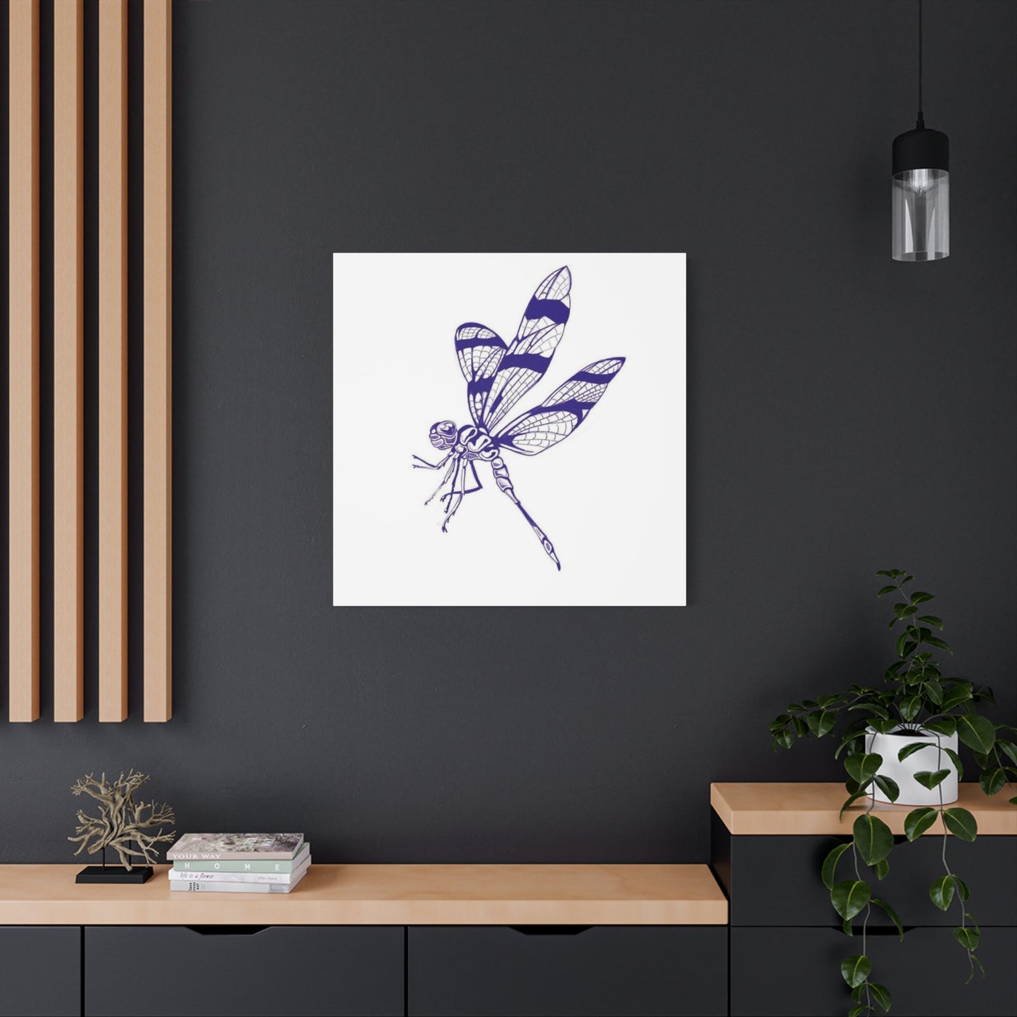 Blue Design Dragonfly Wall Art & Canvas Prints