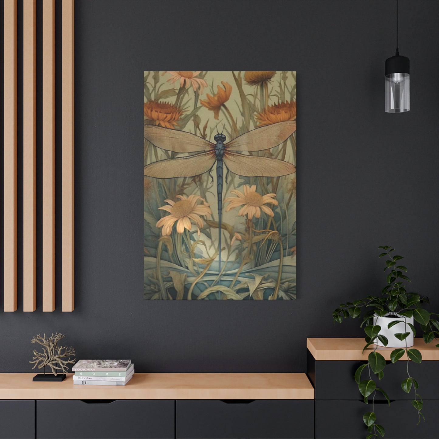 Brown Wing Dragonfly Wall Art & Canvas Prints