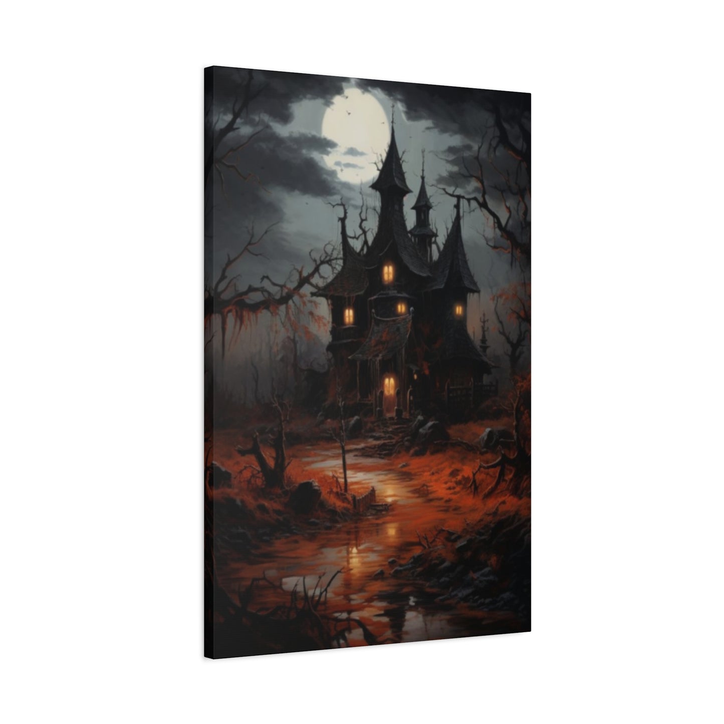 Halloween Home Painting Wall Art & Canvas Prints