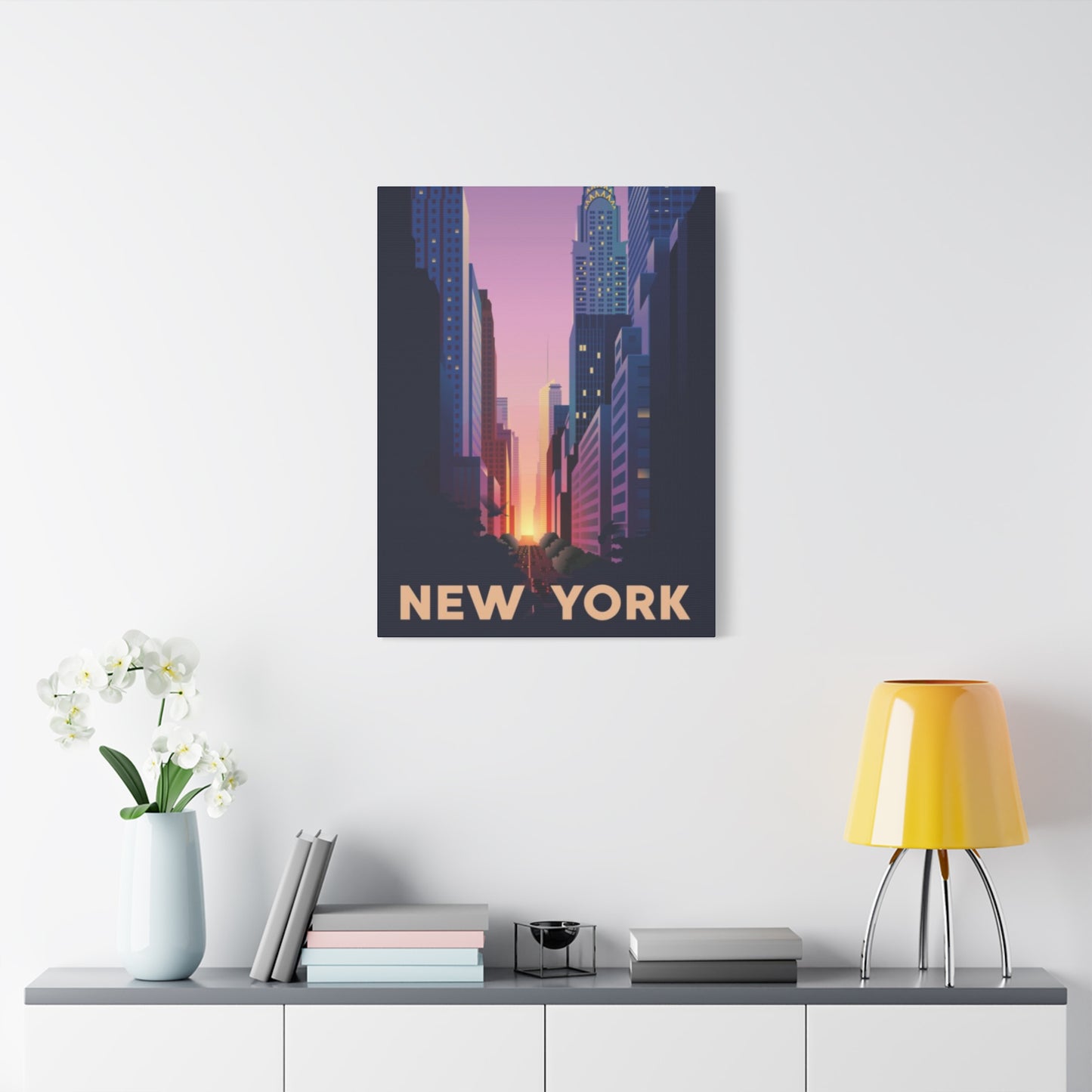 Streets Sunset Of New York City Wall Art & Canvas Prints