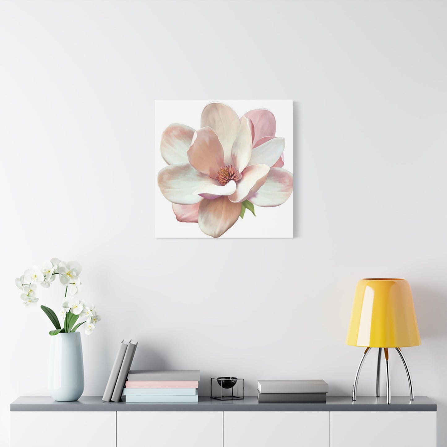 Pink Magnolia Flower Wall Art & Canvas Prints