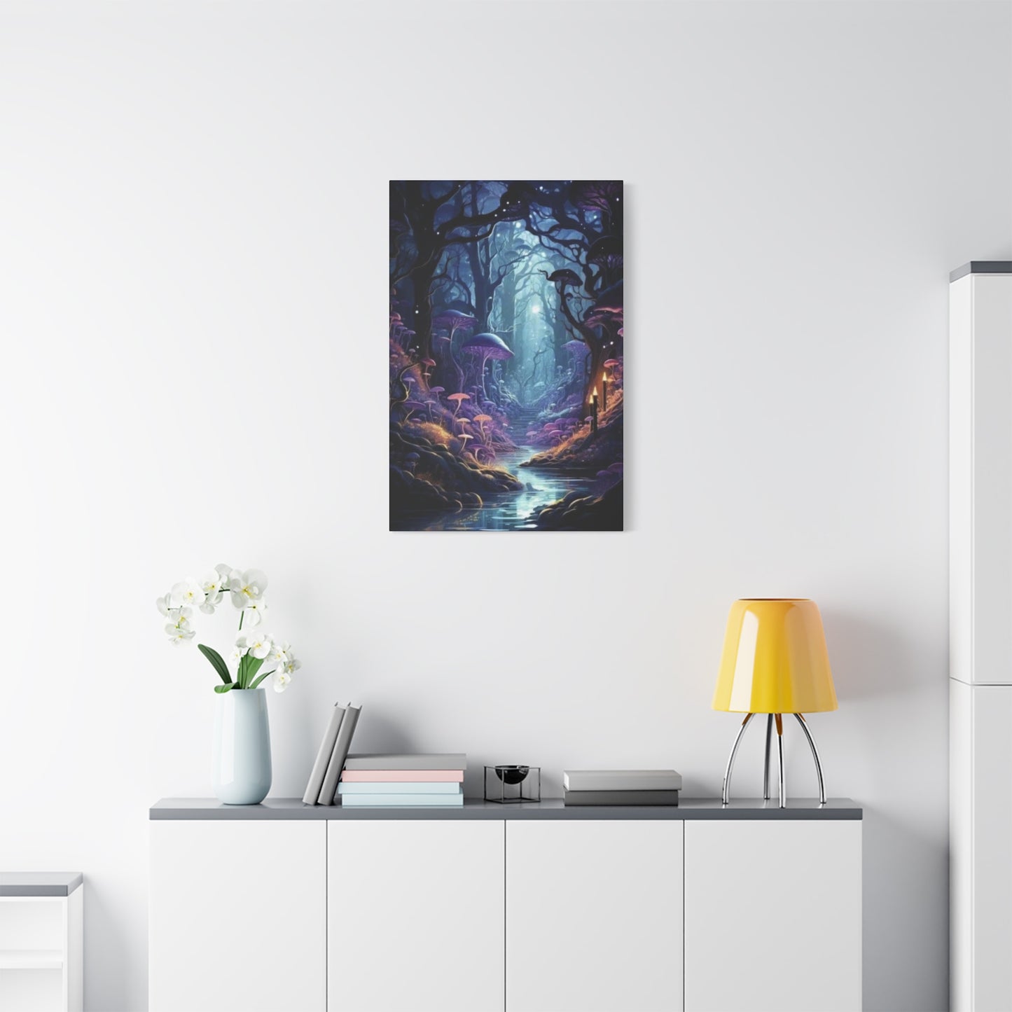 Mushroom Glowing Wildlife Wall Art & Canvas Prints