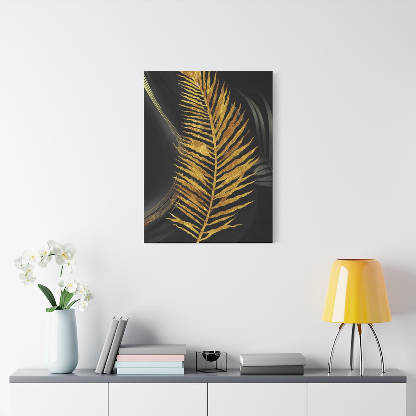 Golden Leaf Art Wall Art & Canvas Prints