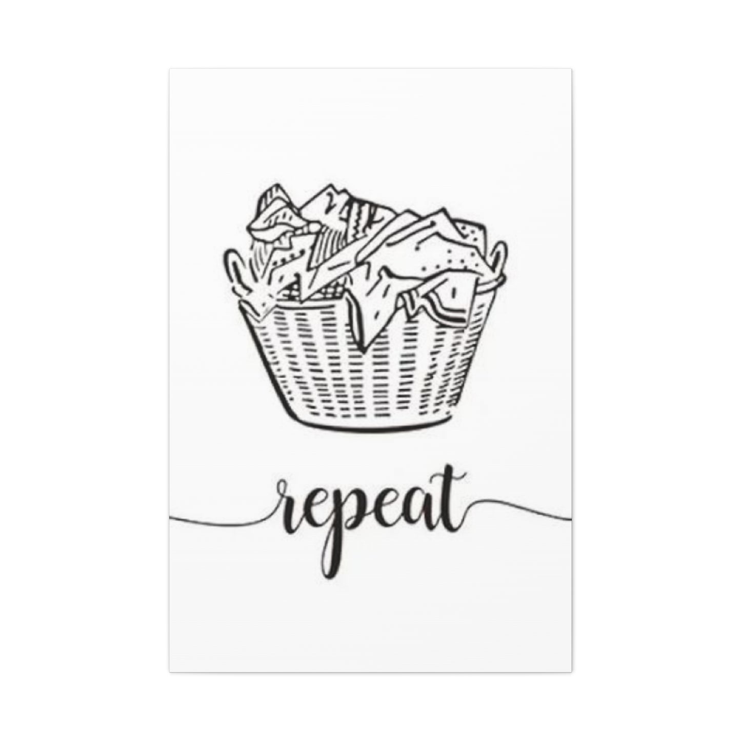 Repeat Poster Laundry Wall Art & Canvas Prints