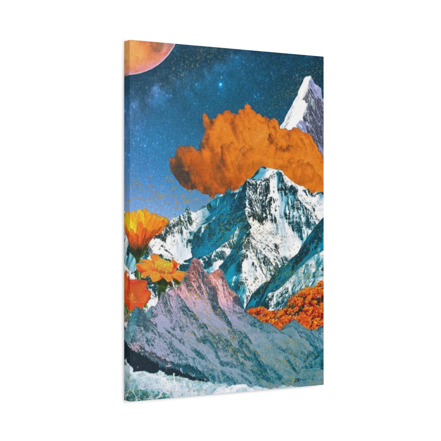 Golden Clouds In Mountain Modernism Wall Art & Canvas Prints