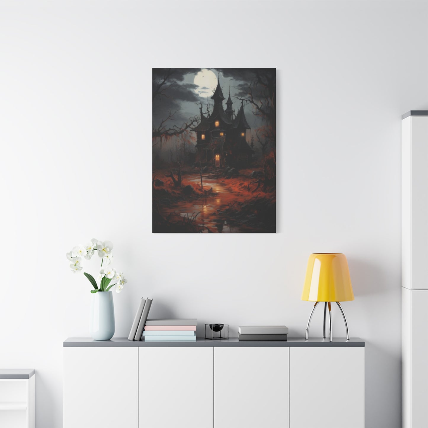 Halloween Home Painting Wall Art & Canvas Prints