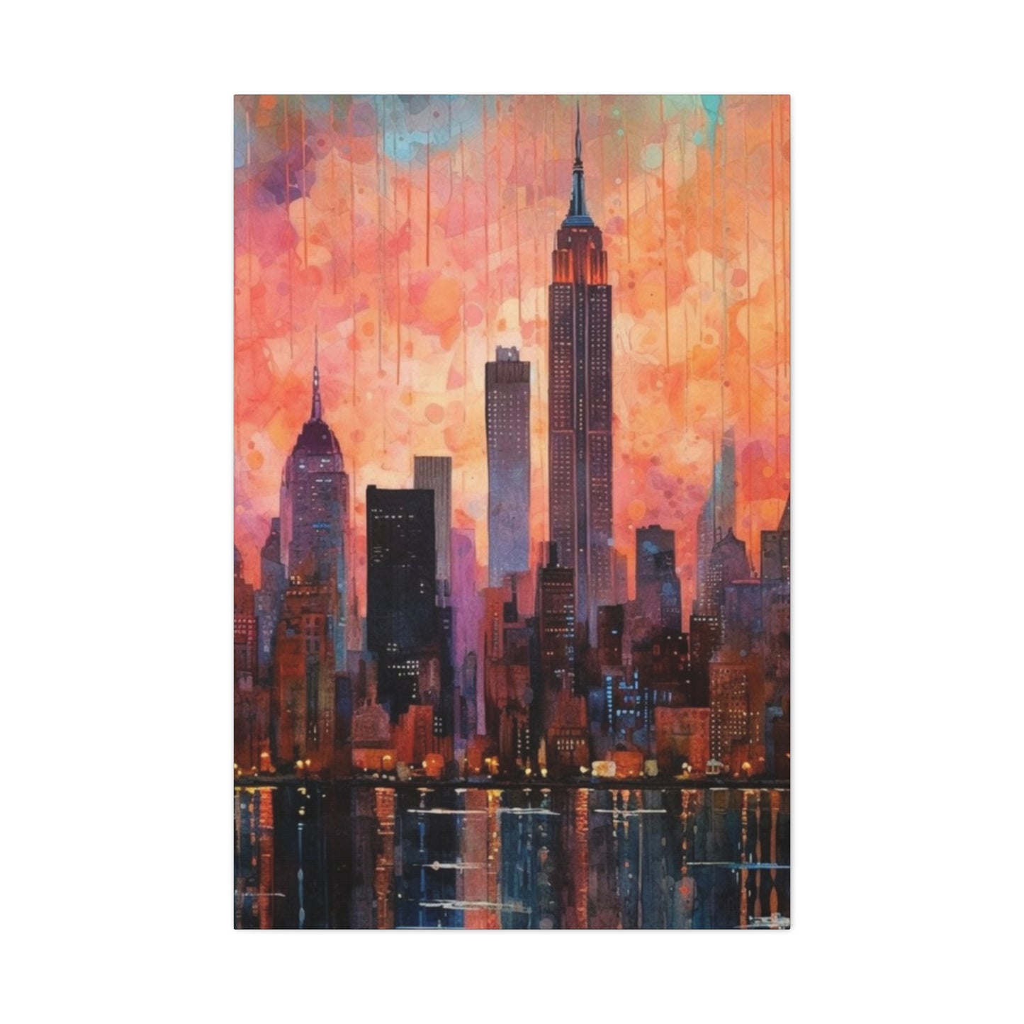 Painting Of New York City Skyline Wall Art & Canvas Prints