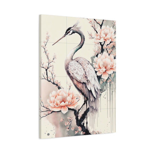 Pink Heron Wall Art & Canvas Prints