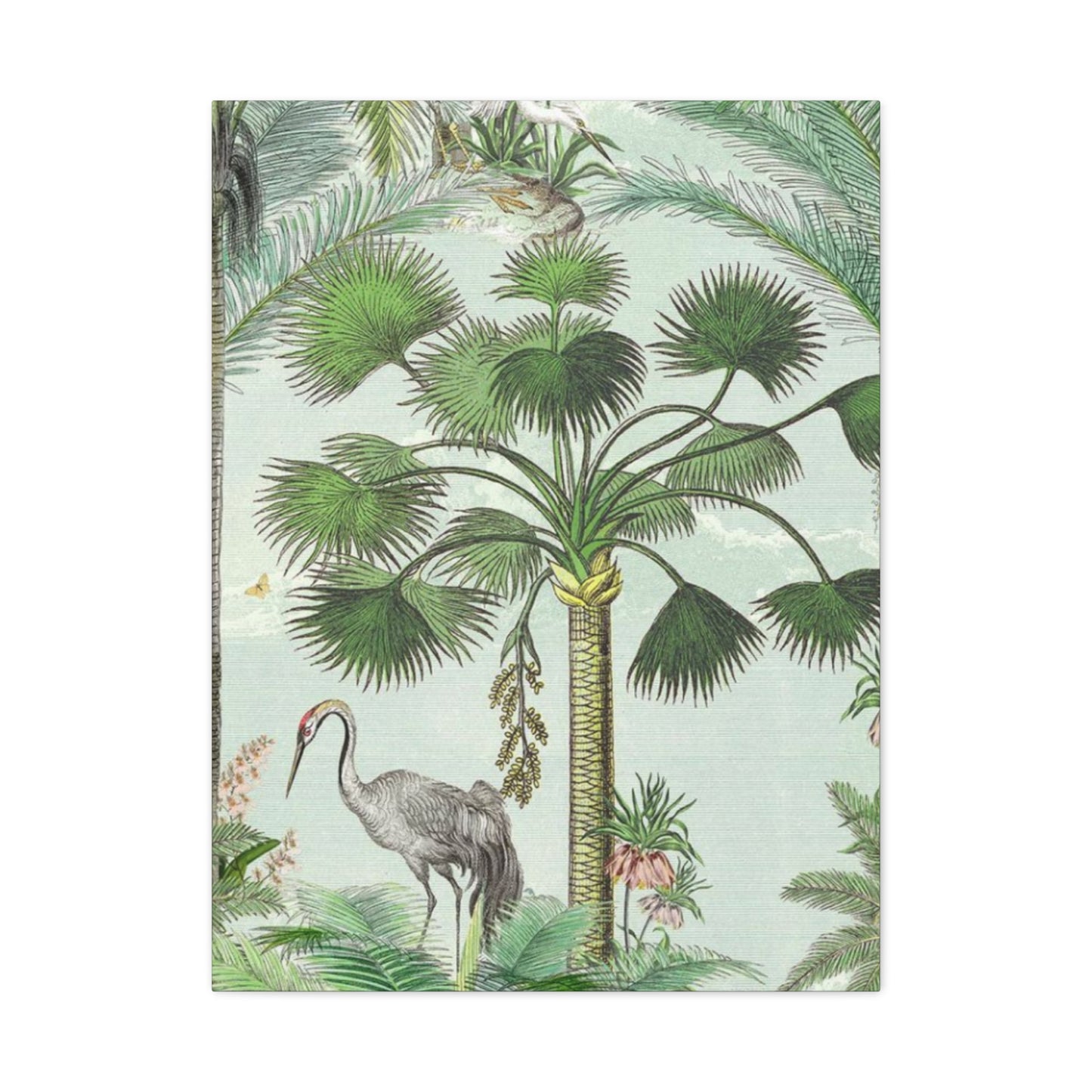 Animal & Palm Tree In Wildlife Wall Art & Canvas Prints