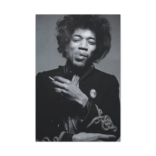 Monochrome Jimi Hendrix Poster Wall Art & Canvas Prints