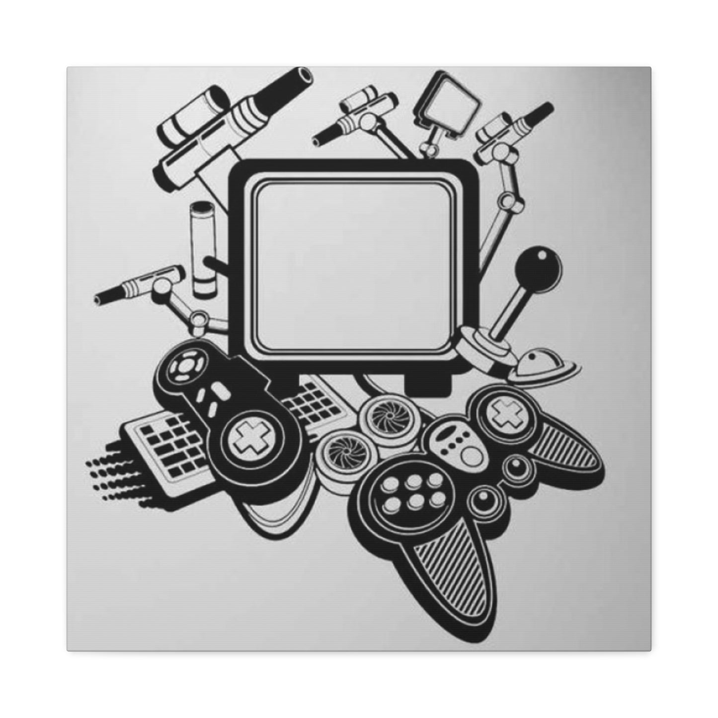 Gaming Doodle Wall Art & Canvas Prints