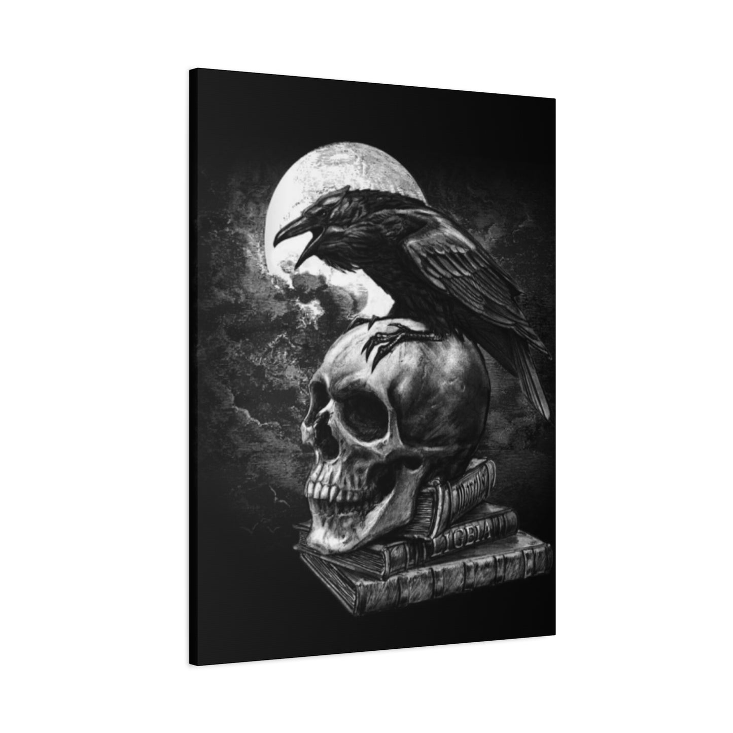 Scary Crow Skull Wall Art & Canvas Prints