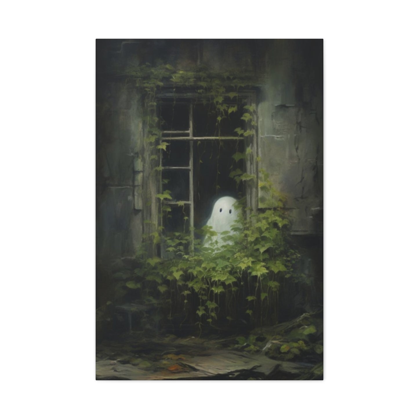 Halloween Window Painting Wall Art & Canvas Prints