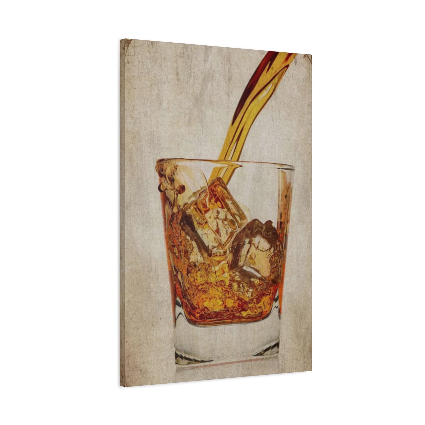 Whiskey Pouring Man Cave Decor Wall Art & Canvas Prints