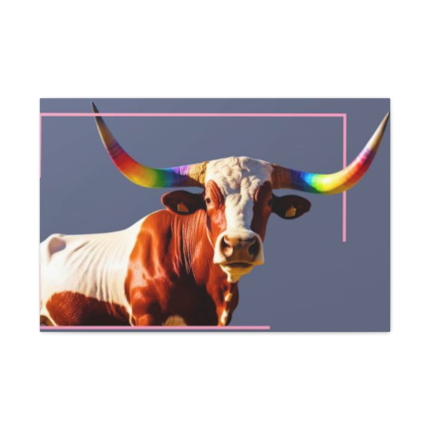 Colorful Long Horn Wall Art & Canvas Prints