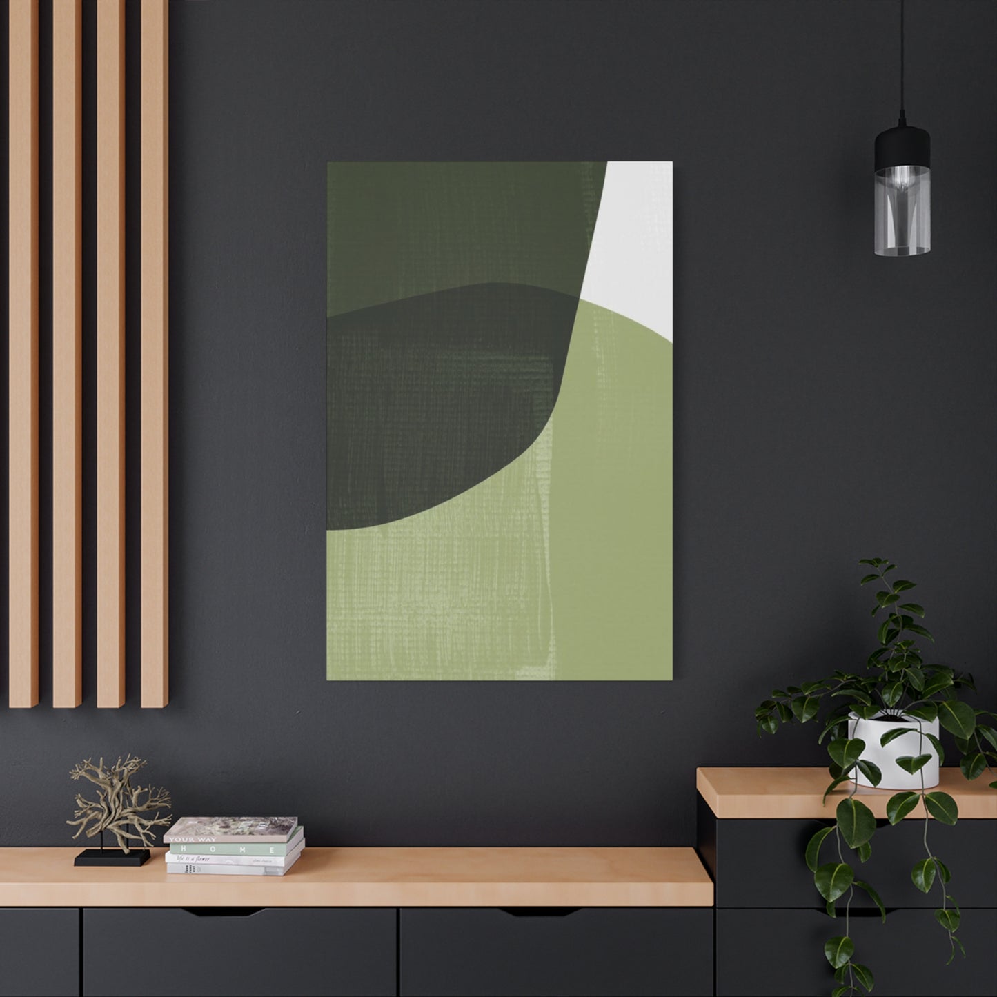 Three Shades Of Olive Green Wall Art & Canvas Prints