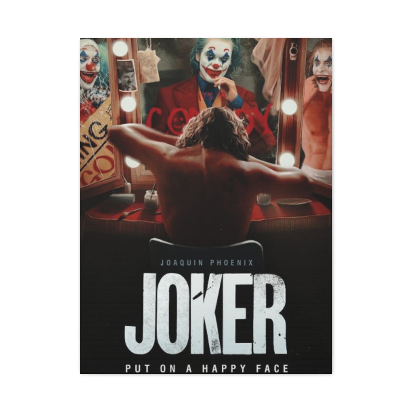 Joker Horror Movie Poster Wall Art & Canvas Prints