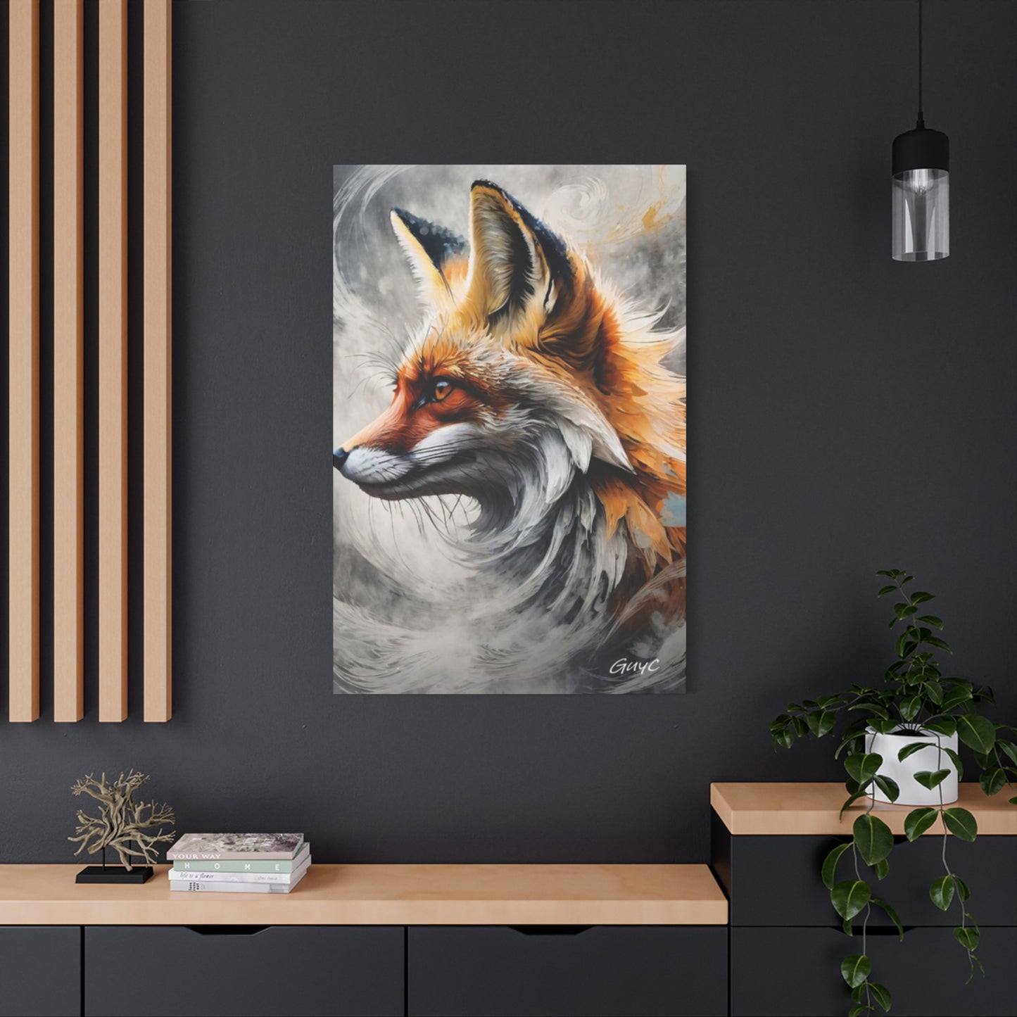 The Red Abstract Fox Wall Art & Canvas Prints