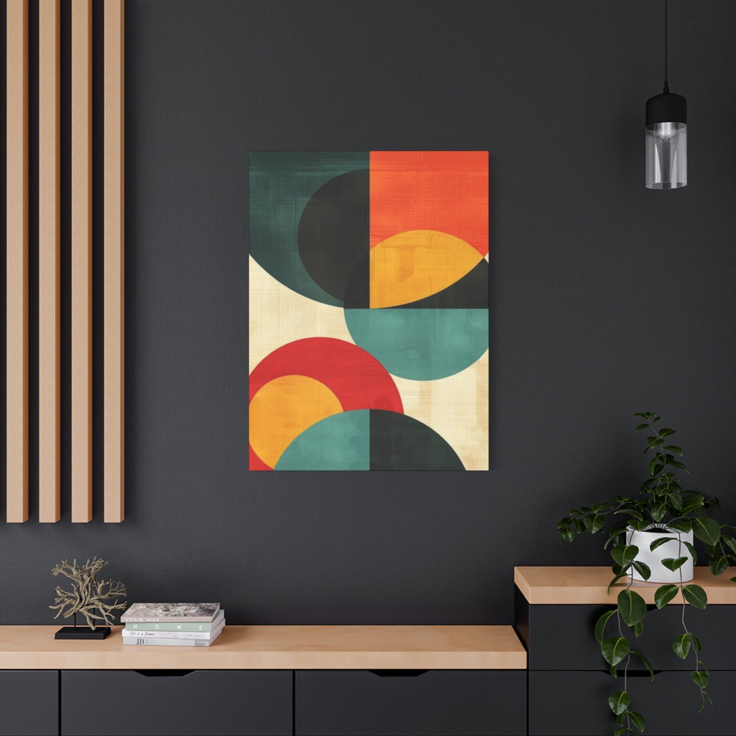 Colorful Circular Abstract Modernism Wall Art & Canvas Prints