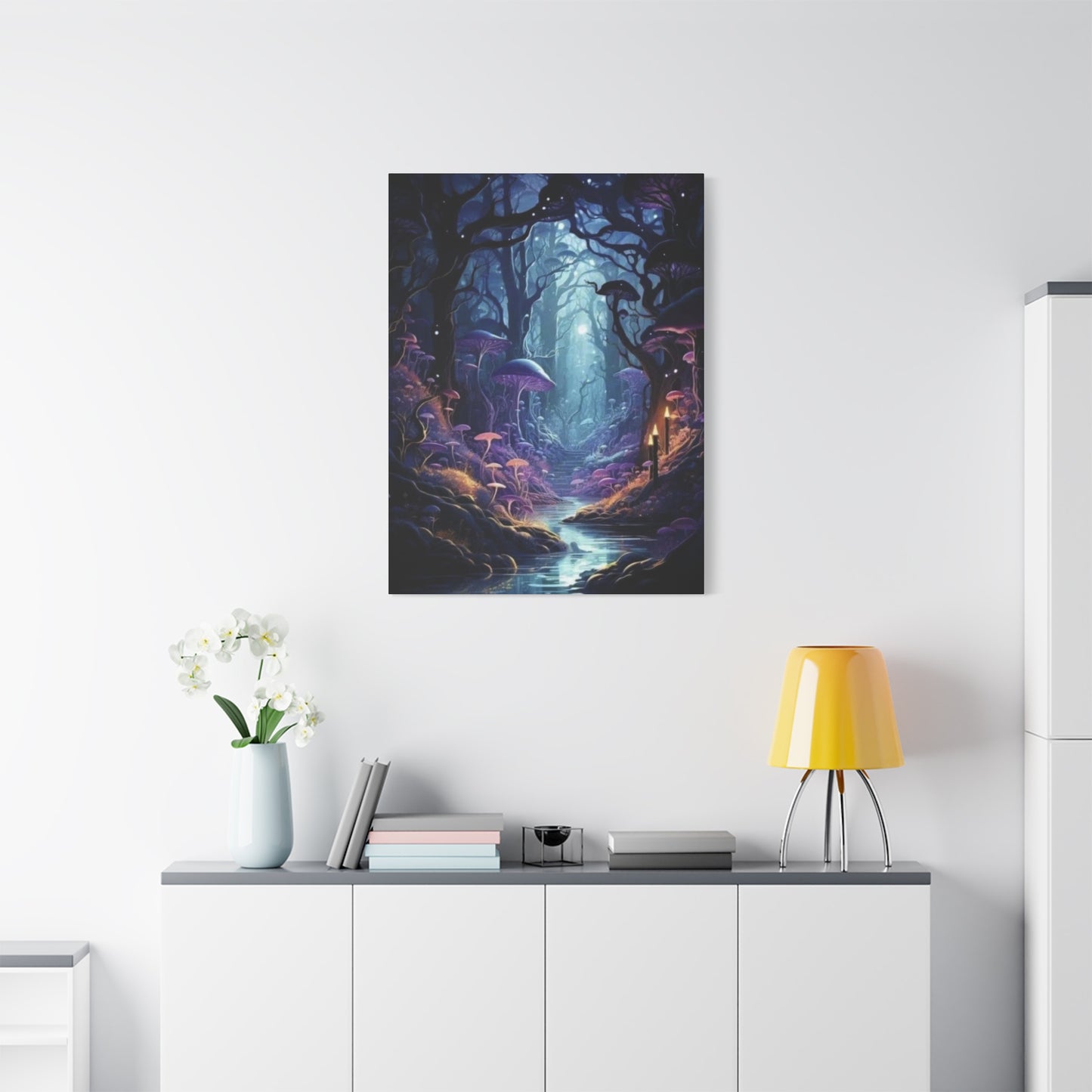 Mushroom Glowing Wildlife Wall Art & Canvas Prints