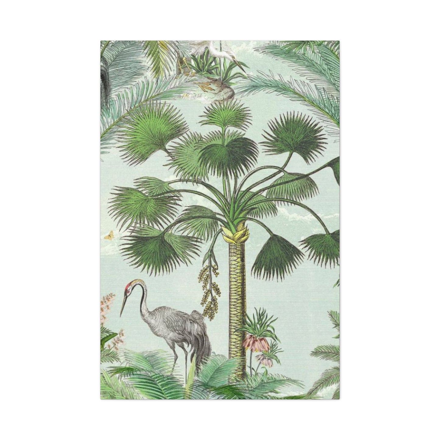 Animal & Palm Tree In Wildlife Wall Art & Canvas Prints