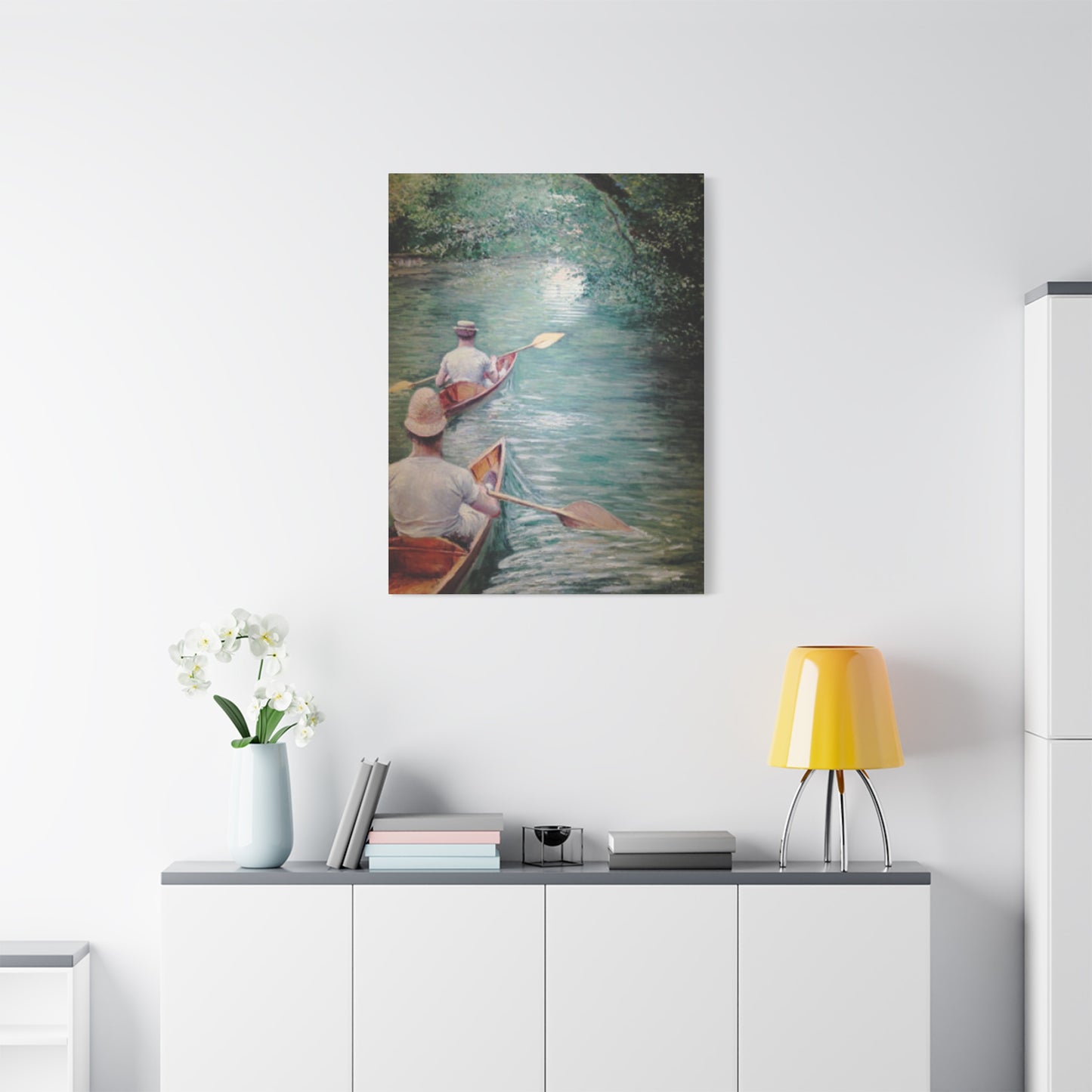 Gustav Kayaking Painting Wall Art & Canvas Prints