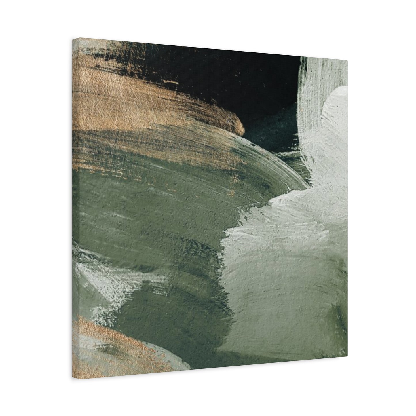 Shades Of Olive Green Brush Wall Art & Canvas Prints