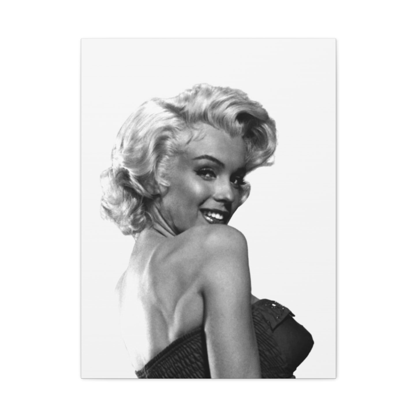 Monochrome Beautiful Marilyn Monroe Candid Wall Art & Canvas Prints