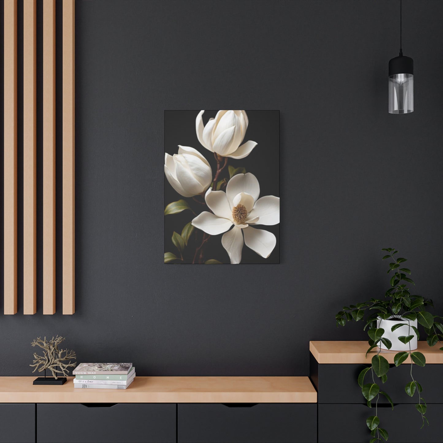 Magnolia Flower Family Painting Wall Art & Canvas Prints