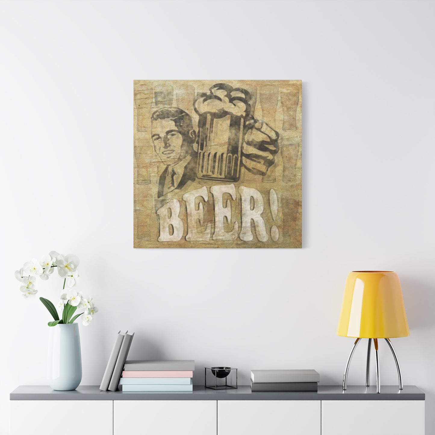 Beer Man Cave Decor Wall Art & Canvas Prints