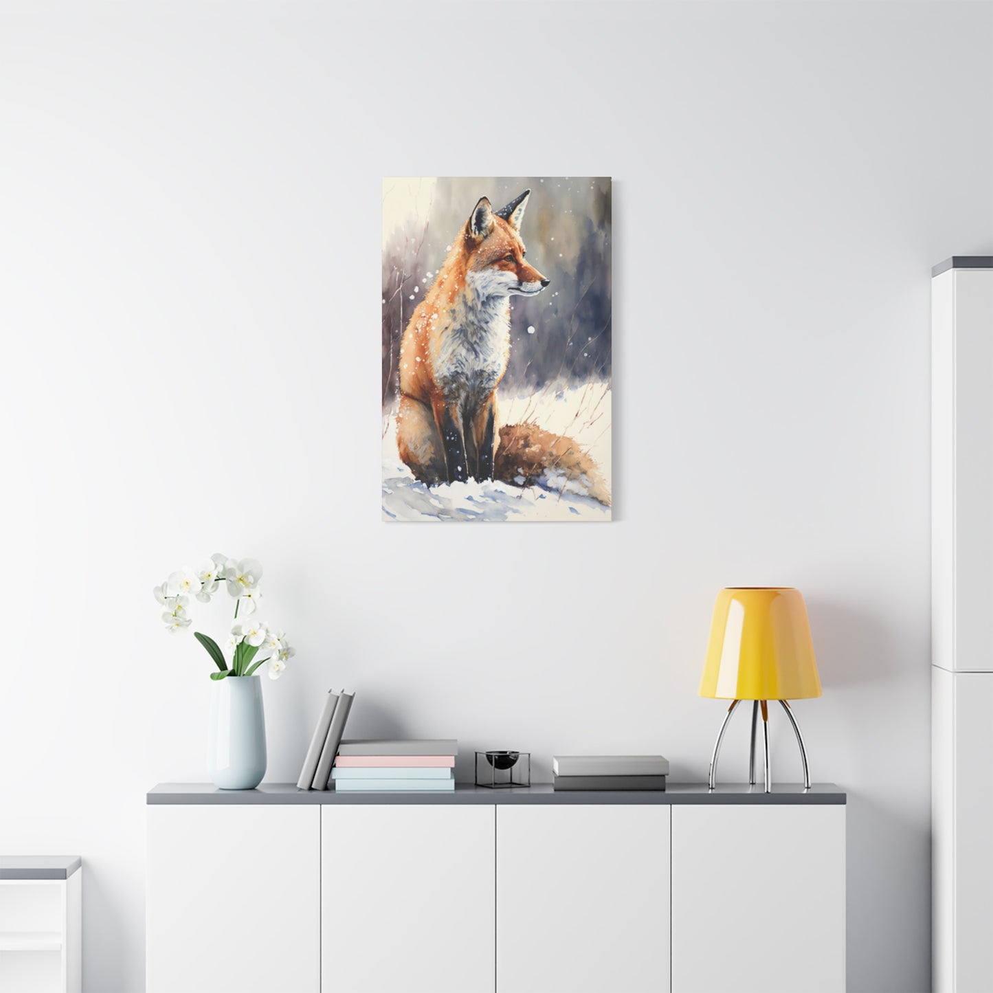 Snow Red Fox Wall Art & Canvas Prints