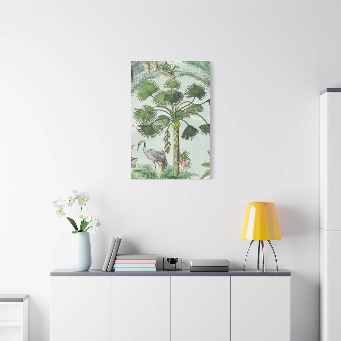 Animal & Palm Tree In Wildlife Wall Art & Canvas Prints