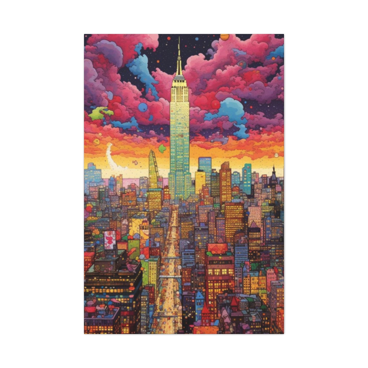 Empire State Building  Poster in New York City Wall Art & Canvas Prints