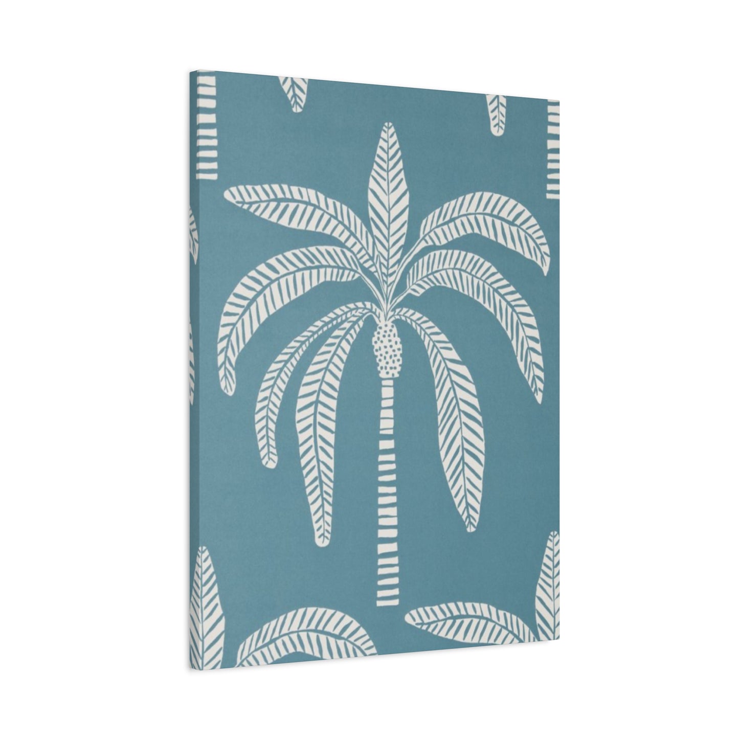 Blue Poster Of Palm Tree Wall Art & Canvas Prints