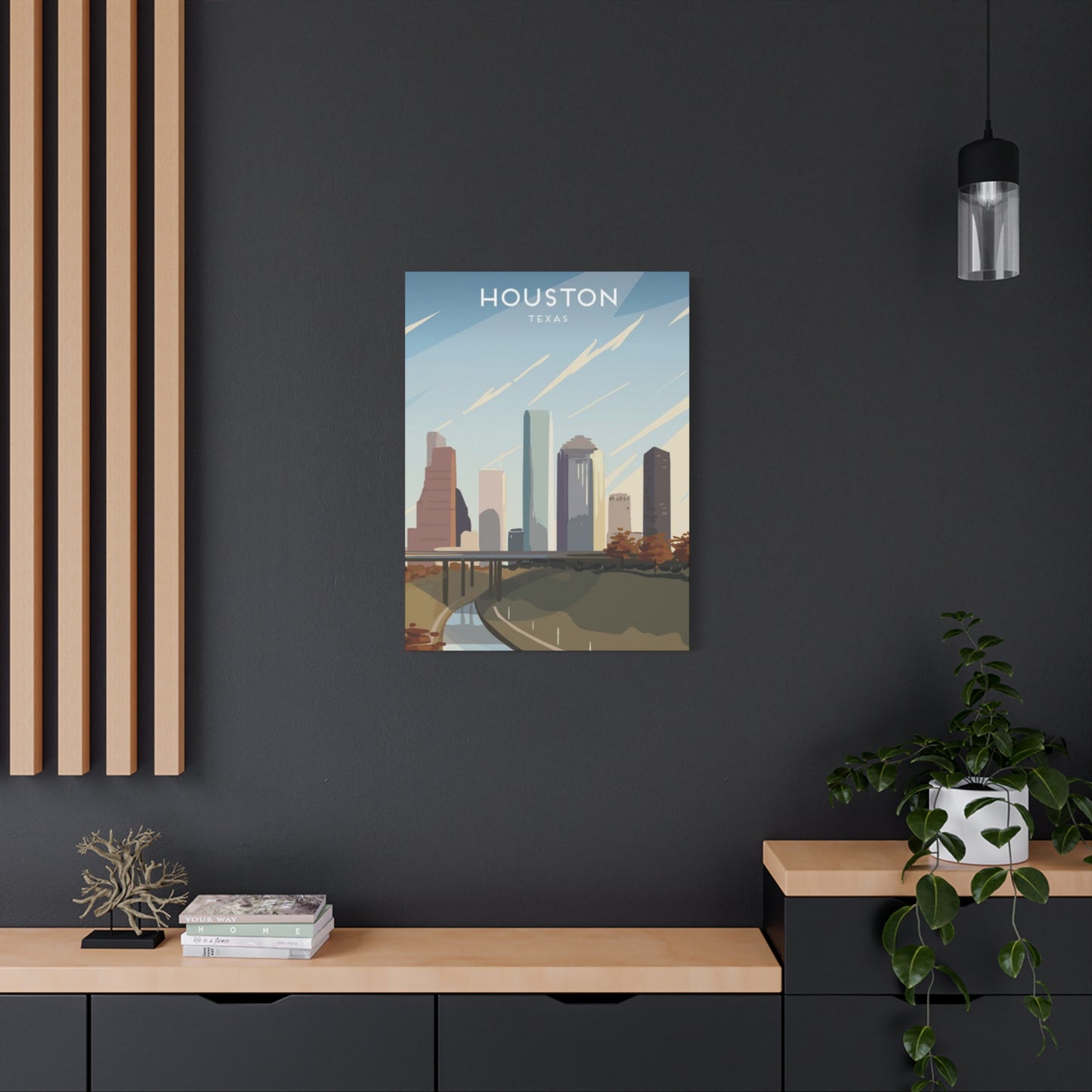 Aesthetic Houston Skyline Wall Art & Canvas Prints