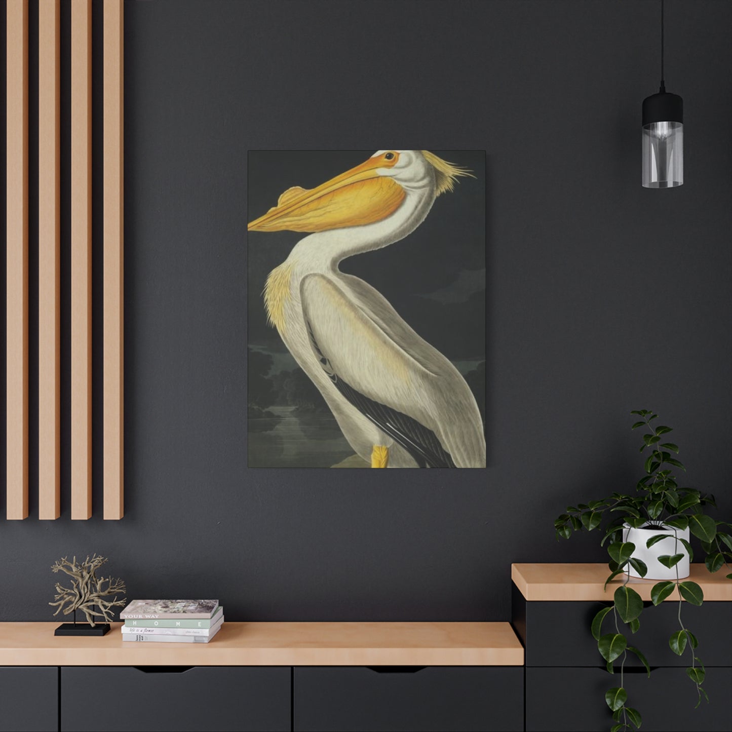 Fat Beak Pelican Painting Wall Art & Canvas Prints